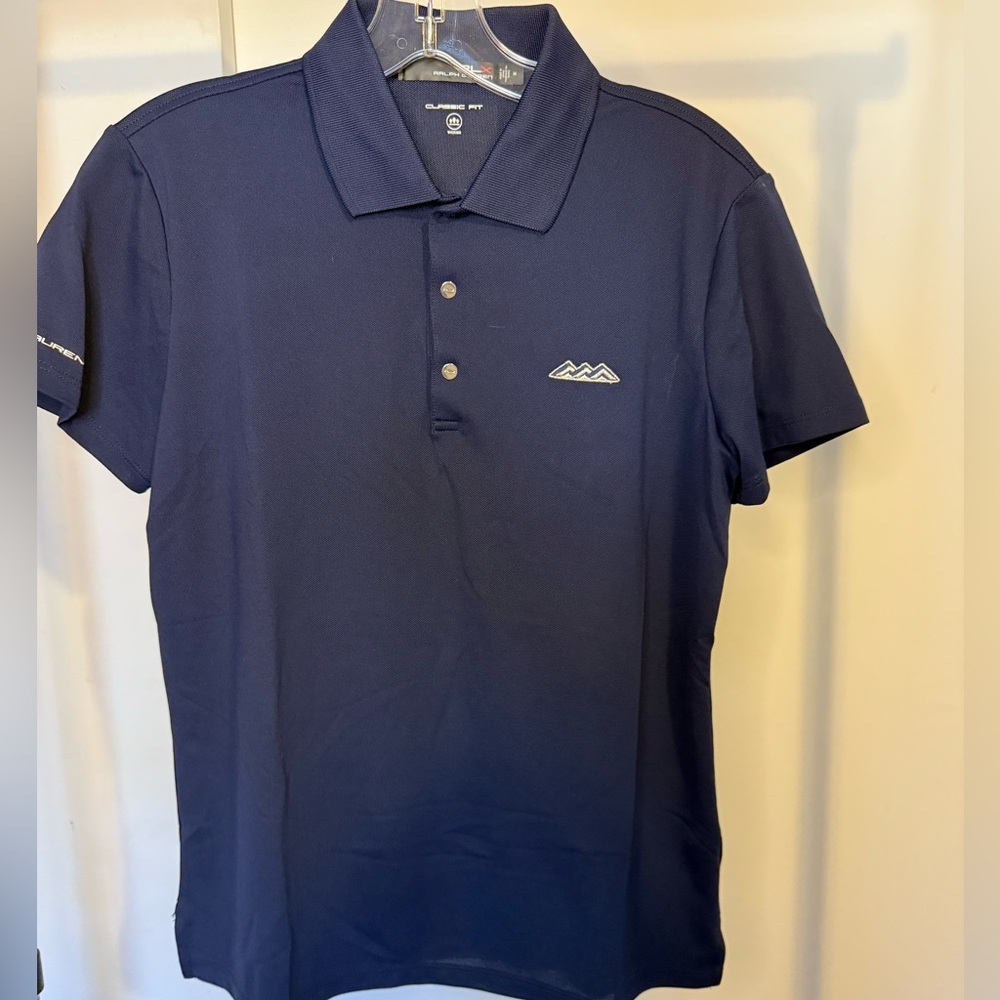 Ralph Lauren RLX Classic Fit Tour Polo Women’s Navy Embroidered Size Medium